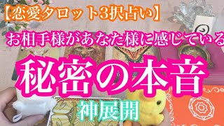 【衝撃の神展開！】いま、お相手様があなた様に感じている秘密の本音を恋愛タロット3択占いでリーディングしました。バランガン西原さゆり