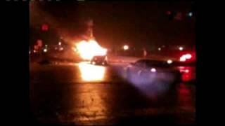 Ammo Explodes After Fiery Crash