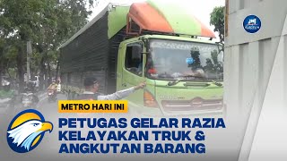 Petugas Gelar Razia Kelayakan Truk \u0026 Angkutan Barang