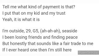 Fair trade lyrics (only travis scott)