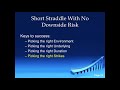 advanced options 11. short straddle with no downside risk with