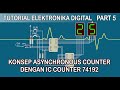 Konsep Up Down Counter Asyncrhonous dengan IC 74192