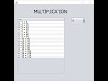 How To Create Multiplication Table In Java Using NetBeans