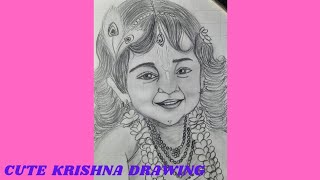 CUTE KRISHNA DRAWING😍😍@koenasvlogs19 #krishna #gopal #littlekrishna #drawing #art #cute #radheradhe