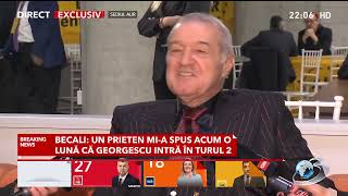 Cum a reușit Georgescu să-l întreacă pe Simion. Becali: Au același electorat, amândoi aleargă toată