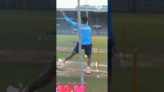 Praveen Dubey bowling action in slow motion #cricket #shorts