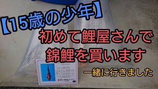 【鯉好き15歳少年】と一緒に錦鯉買いに行きました！　自宅池　大型水槽　飼育　ヒーター加温飼育　アクアリウム　Bomb buying　Amazing Koi　ปลาคราฟ