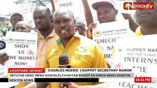 NAROK KUPPET TEACHERS DEMONSTRATE AGAINST THEIR EMPLOYER TSC