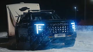 2025 Maxus Star X Pickup Ski Slope Challenge with a Trailer