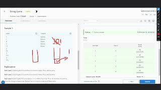 String Game | STRAME | Codechef | STARTERS 86 | Full solution