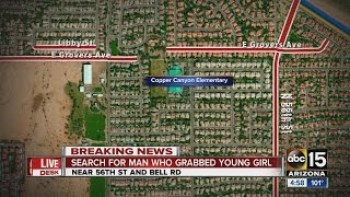 Search on for man who grabbed girl