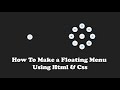 How To Make a Floating Menu Using Html & CSS