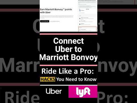 Connect Uber to Marriott Bonvoy for free hotel points #shorts #uber #marriott #travelhacks