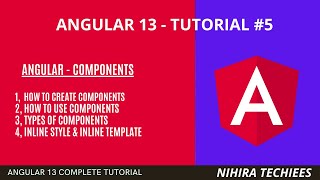 Components in angular | component with inline style & inline template | Angular 13 tutorial #5