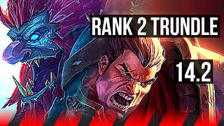 TRUNDLE vs DARIUS (TOP) | Rank 2 Trundle, 69% winrate | KR Grandmaster | 14.2