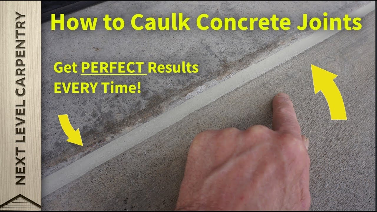 How To Caulk Concrete Control Joints With Perfect Results Every Time ...