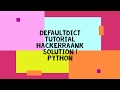DefaultDict  HACKERRAANK SOLUTION | PYTHON