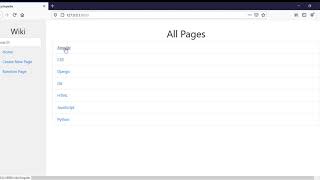Project 1: WIKI - HarvardX CS50W - Web Programming with Python and JavaScript