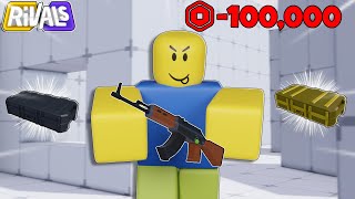 I Unboxed A Skin Case EVERY Time I Died in Roblox Rivals...