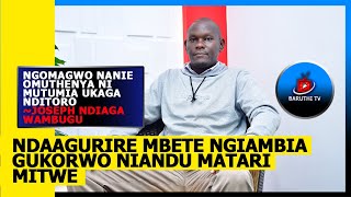 MUTUMIA OOKAGA AGAKOMA NANIE UTUKU, NA MUTUMIA WAKWA NDAMUONAGA \