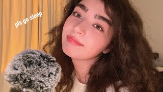 Random ASMR to help you sleep (Mouth Sounds, Inaudible Whispering,Mic Brushing...)