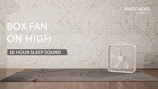 Box Fan on High Sleep Sound - 10 Hours - Black Screen