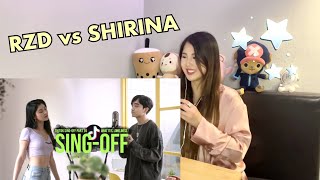 Reza Darmawangsa (RZD) vs Shirina SING-OFF TIKTOK SONGS PART 16 | (Reaction Video)