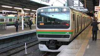 Ｅ２３１系１０００番台高崎線普通高崎行き大宮駅入線～発車その３