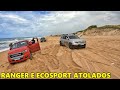 ECOSPORT E RANGER ATOLADAS COM MARÉ SUBINDO EM BARRA DE CAMARATUBA!