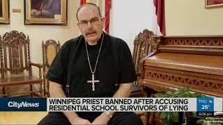 MB priest banned for Residential School remarks