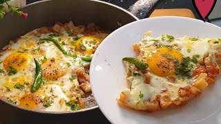 Eggs With Potatoes And Tomatoes - Easy Afghani Omelette | Easy Breakfast Recipe ♥️