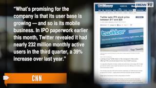 Twitter Names IPO Range of $17 to $20 Per Share