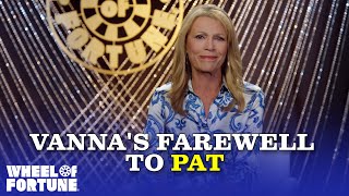 Vanna's Farewell to Pat | S41 | Wheel of Fortune