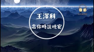 王澤科-念你時說晚安 『枕邊你的照片 溫暖我整個冬天』【動態歌詞 Lyrics】「D.A MUSIC」