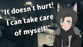 Patching up your injured Wolf Boy [Neko Listener] [Tough Wolf is a Big Baby] [Vulnerable][Part 2]