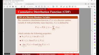 Cumulative Distribution Function (Discrete) With Solved Example and Exercise ||Tutorial 3 (D)