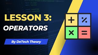 Introduction to Java Programming - Lesson 3: Operators