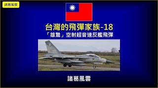 台灣的飛彈家族-18：「雄鷙(ㄓˋ)」空射超音速反艦飛彈