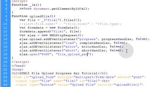 File Upload Progress Bar Meter Tutorial HTML5 Ajax PHP