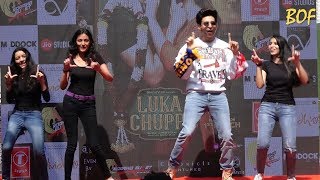 Kartik Aaryan Dancing with College girls at Launching New Song Photo from Luka Chuppi