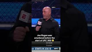 Rogan got emotional before #UFC300
