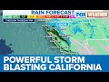 Another Powerful Storm Blasting California With Heavy Rain, High Winds, Snow