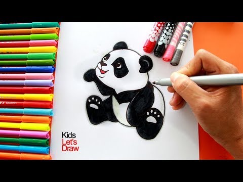 Cómo Dibujar Y Pintar Un OSO PANDA Paso A Paso | How To Draw A Panda ...