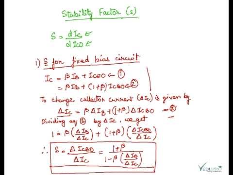 Stability Factor Of BJT, Stability Factor Of Transistor, Stability ...