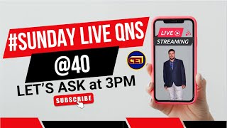 📌# SUNDAY LIVE QNS @🔴DOUBTS40 ON TEACHERS / ASPIRANTS - JT /LTR - SSD \u0026 MORE 👩‍🏫