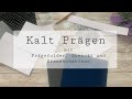 So geht Prägen mit Prägefolder, Stencil und Stanzschablone • kalt Embossen