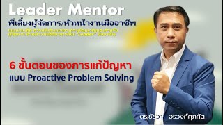 6 ขั้นตอนของการแก้ปัญหาแบบ Proactive Problem Solving