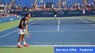 Tennis - Federer - Service lifté