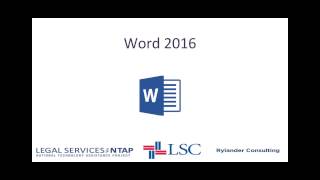 Tips and Tricks for Word 2016