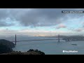 golden gate bridge whistles eerie tune during windy day